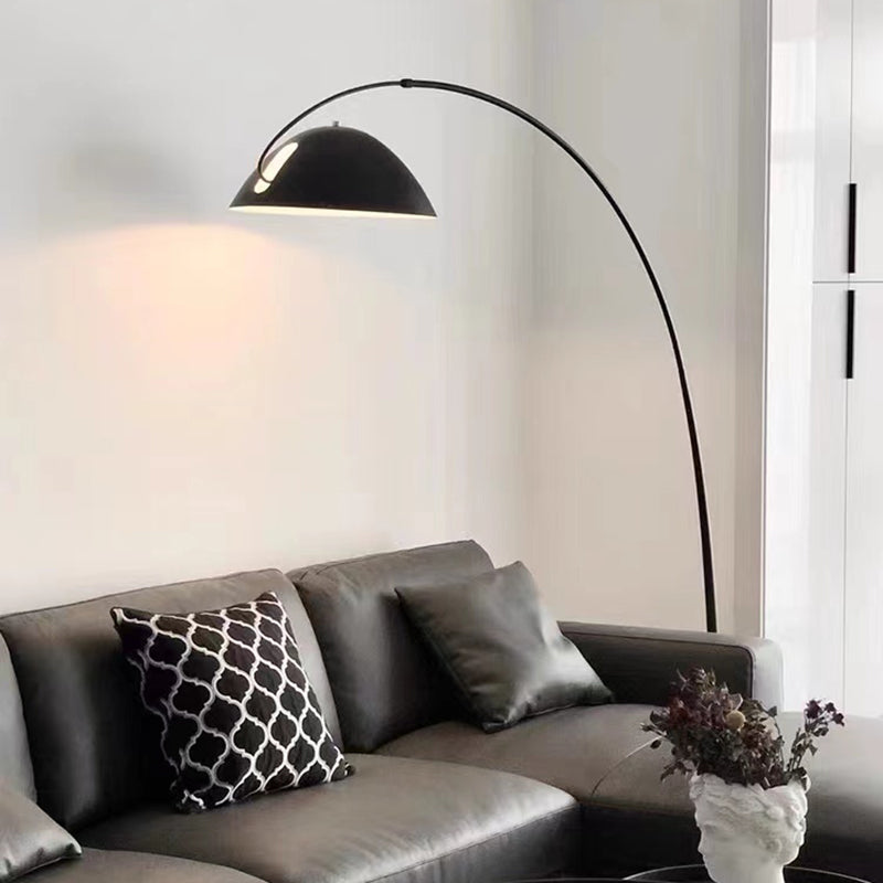 Avi Modern LED Bogen Schale Stehlampe Metall Wohnzimmer Schlafzimmer