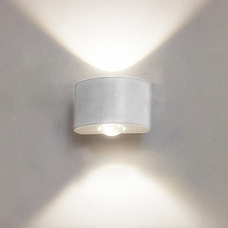 Ray  Außenwandleuchte Modern Rechteck LED  Weiß Metall Terrasse
