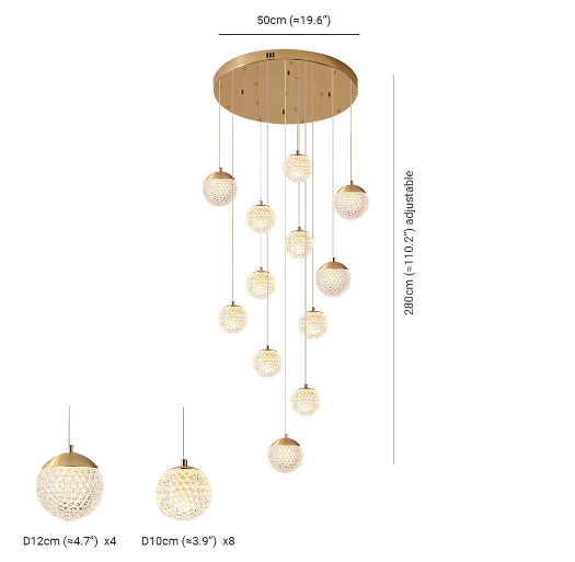 Arisha Design/Modern LED Pendelleuchte Schlafzimmer/Esszimmer Gold