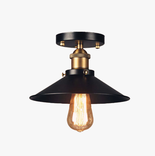 Silva Industriell LED Deckenleuchte Schwarz Wohnzimmer/Esszimmer