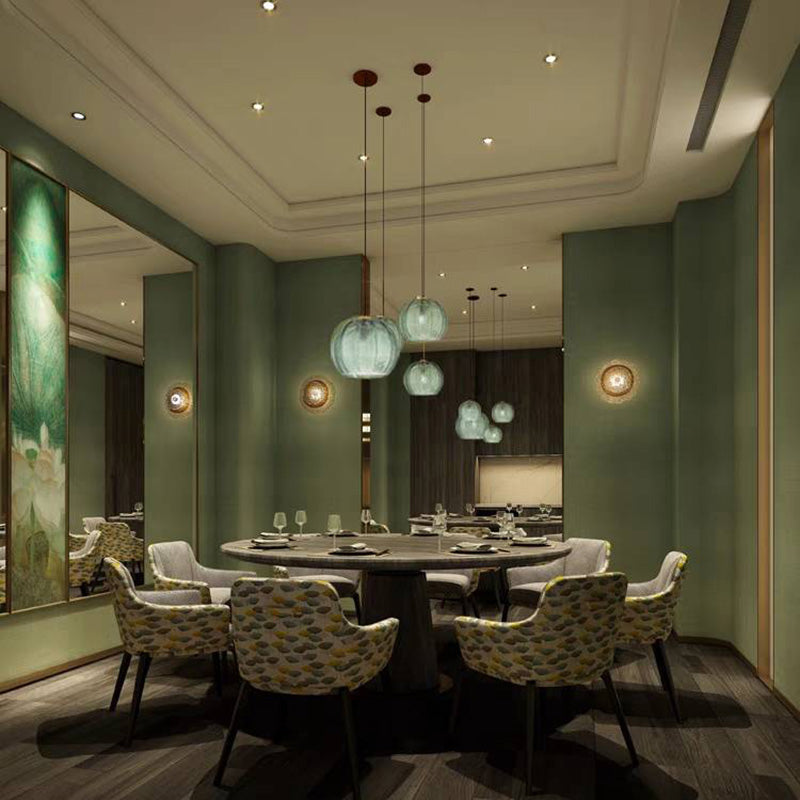 Arisha Pendelleuchte Nordisch Grün Esszimmer/Arbeitszimmer Glas