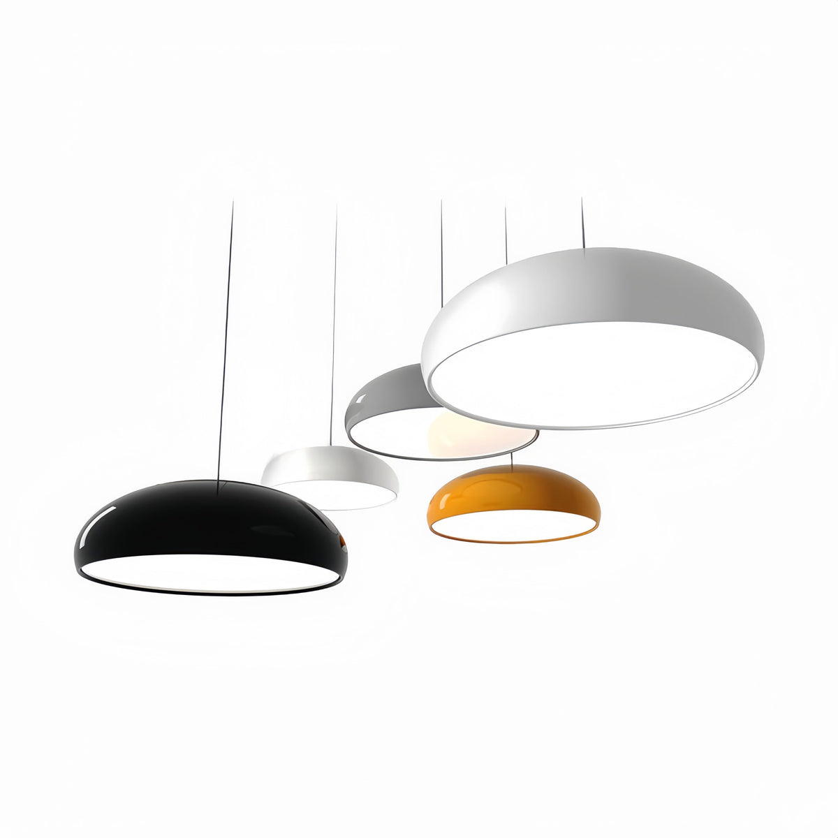 Arisha  Pendelleuchte Modern LED  Schwarz Metall Wohn/Schlafzimmer