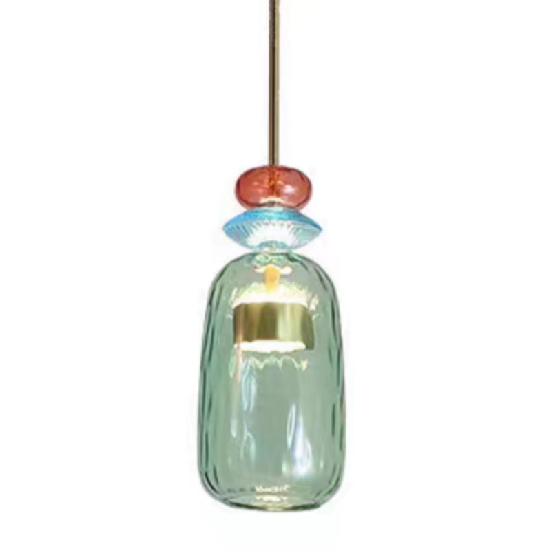 Valentina Modern LED Tasse Glas Pendelleuchte 6 Farben Wohnzimmer