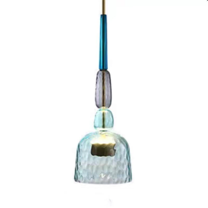 Valentina Modern LED Tasse Glas Pendelleuchte 6 Farben Wohnzimmer