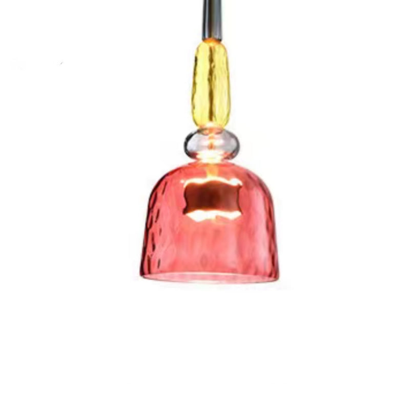Valentina Modern LED Tasse Glas Pendelleuchte 6 Farben Wohnzimmer