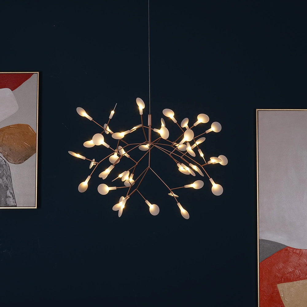 Lior Einzigartiger Sputnik-Kronleuchter im Art-Déco-Stil mit Glühwürmchen-Optik