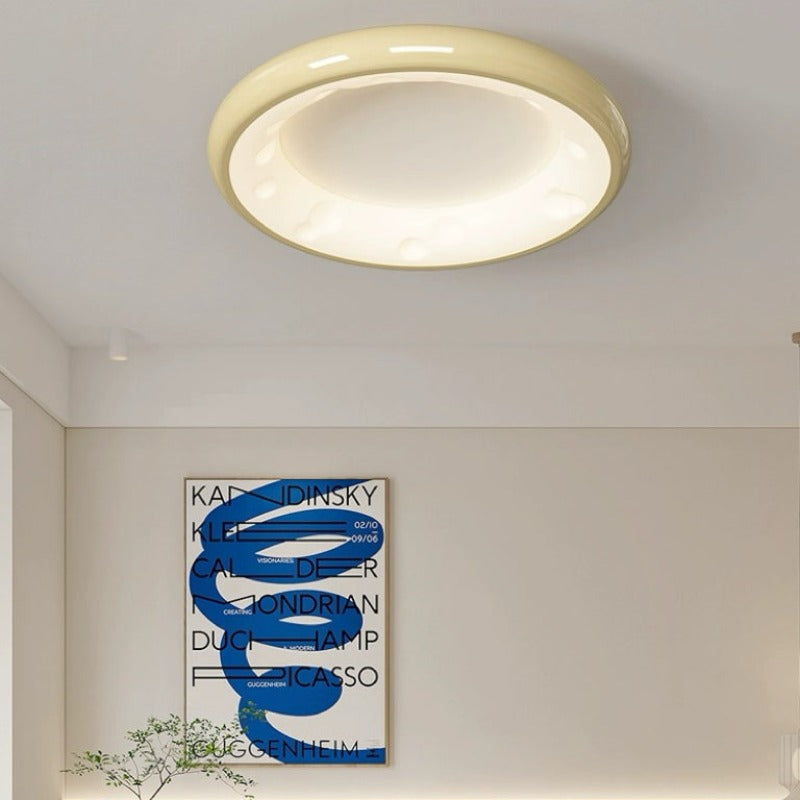 Arisha Modern LED Deckenleuchte Weiß Metall Schlaf Wohnzimmer