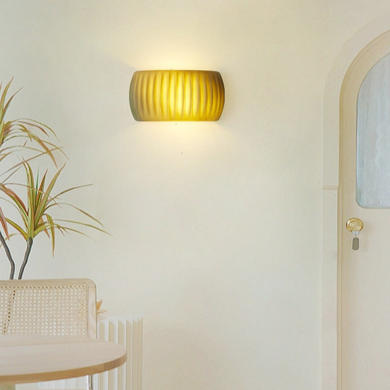 Valentina Modern LED Innenwandleuchte Orange Metall Schlaf Wohnzimmer
