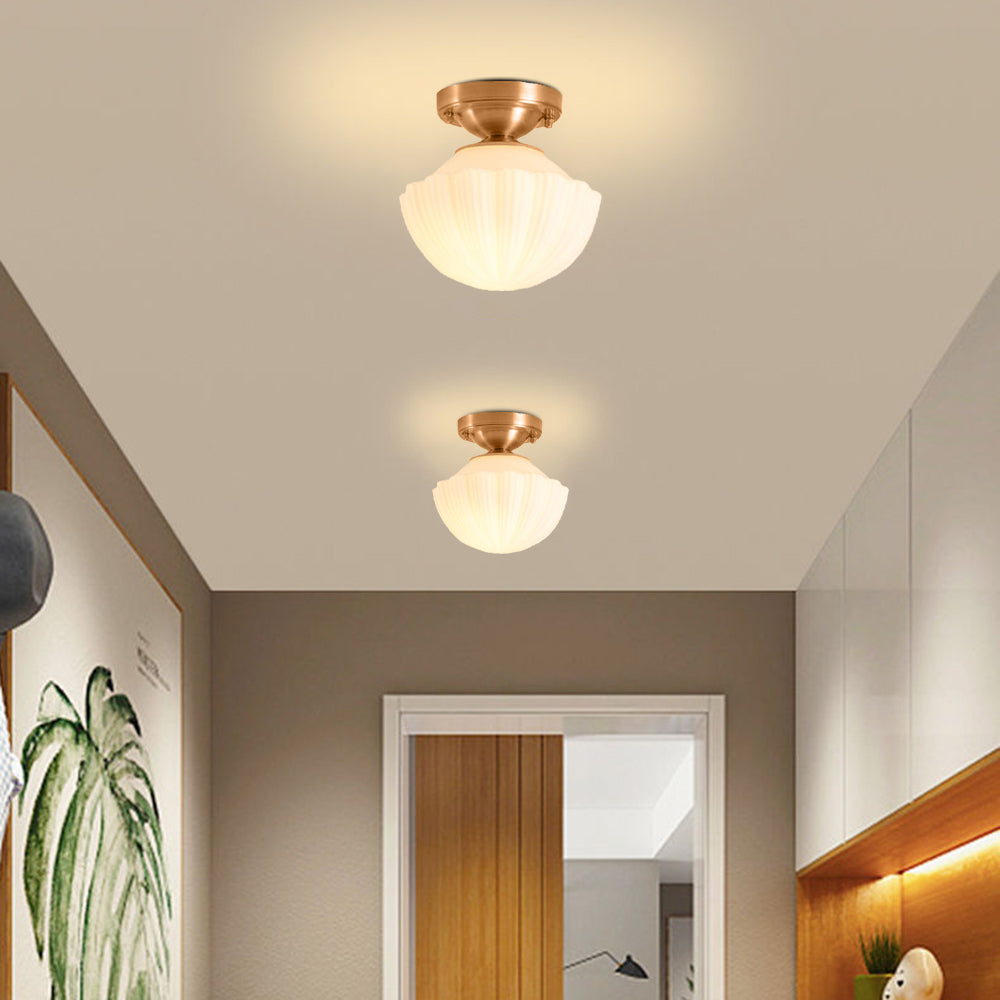 Arisha Modern LED Deckenleuchte Messing Wohn/Schlaf/Esszimmer Metall&Glas
