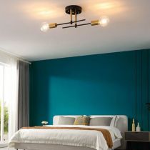 Valentina Modern LED Deckenleuchte Kugel Schwarz Ess/Wohn/Schlafzimmer Metall/Glas