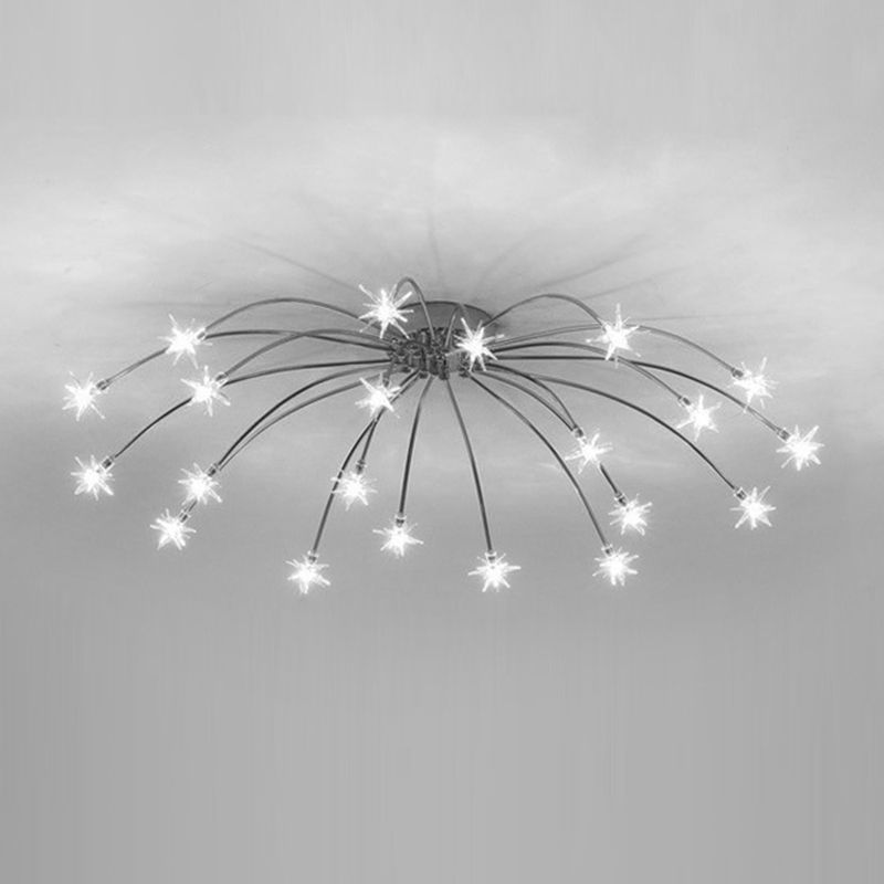 Kristy Zeitgenössisch Deckenleuchte Schwarz/Gold Sternenhimmel Schlafzimmer