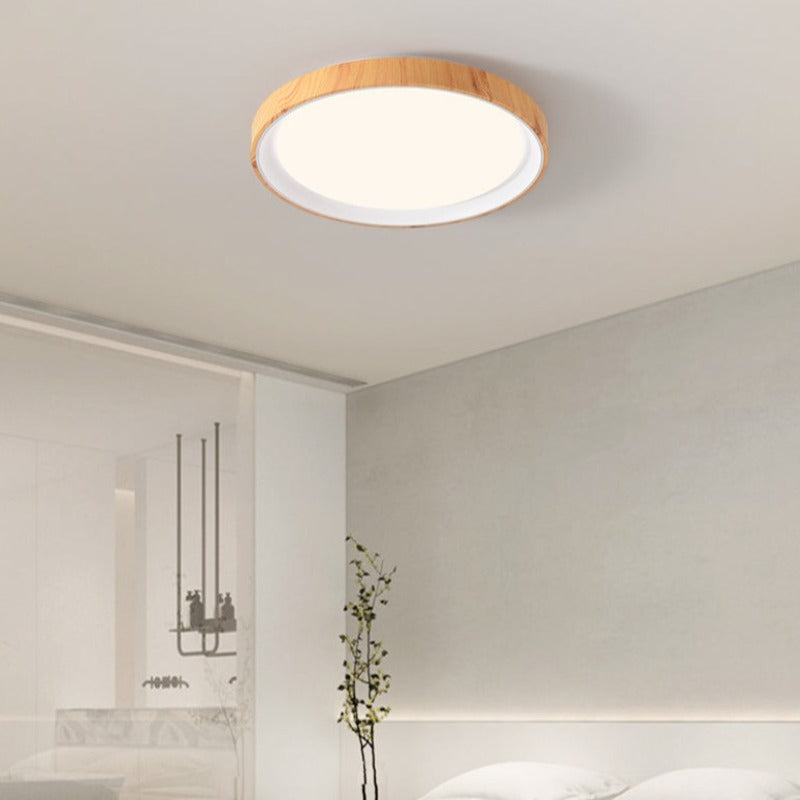 Arisha Modern LED Deckenleuchte Schwarz Holz Küche Wohnzimmer