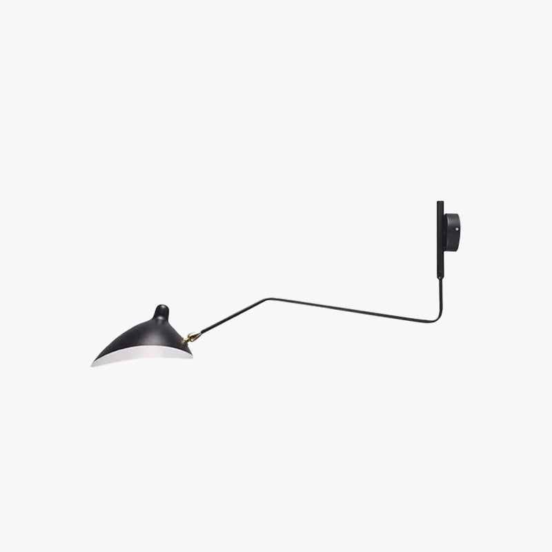 Arisha Modern LED Wandleuchte Schwarz Wohn/Schlafzimmer Metall