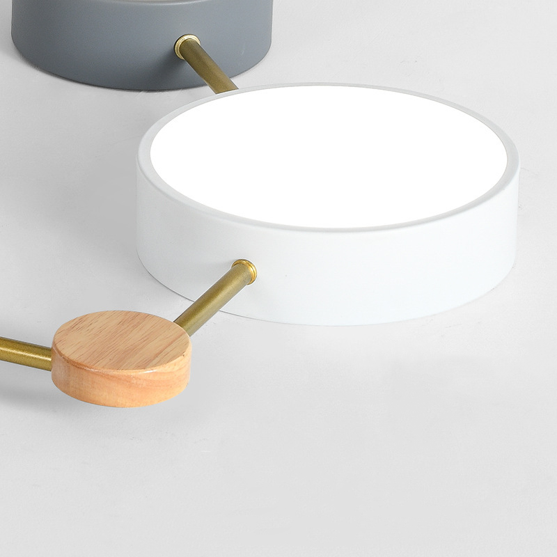Arisha Modern LED Deckenleuchte Acryl Log Wohnzimmer Schlafzimmer Weiß Grau