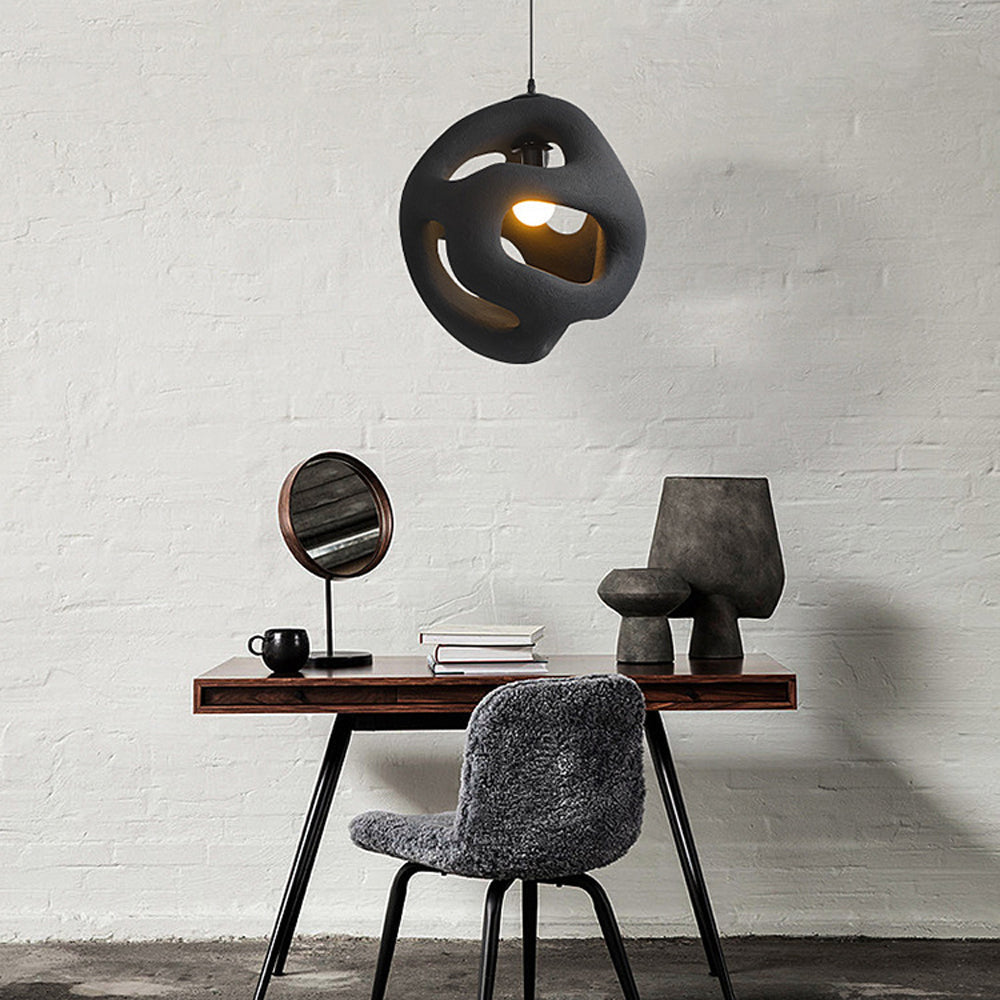 Avi Design LED Pendelleuchte Weiß/Schwarz Ess/Wohn/Schlafzimmer Metall&Harz