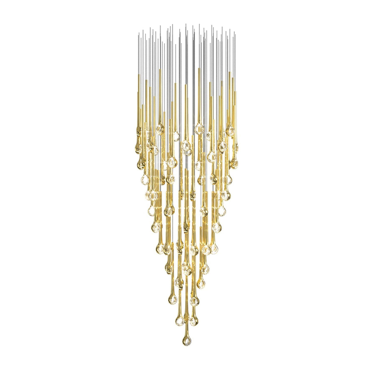 Cicarir Kronleuchter aus Goldglas in Gradientenform
