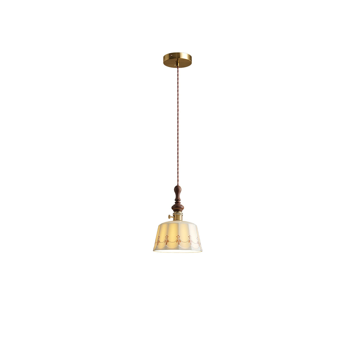 Ceraeyre Vintage Keramik-Pendelleuchte