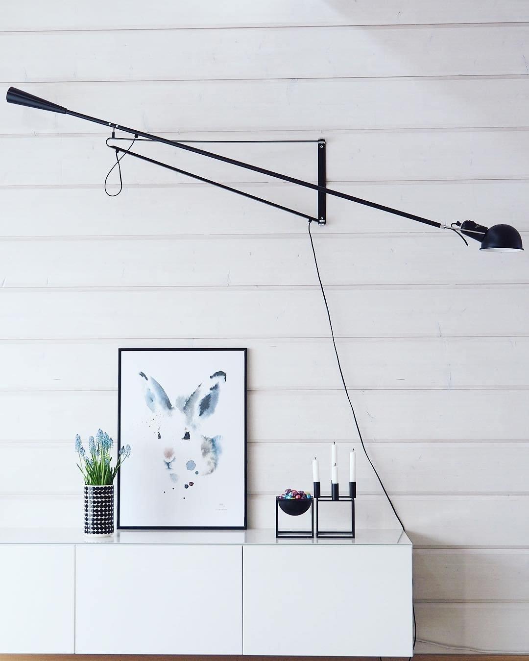Cid zeitgenössische minimalistische Wandleuchte mit langem Arm
