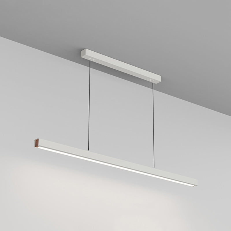 Arisha Pendelleuchte Linear  Metall&Holz Modern LED  Schwarz/Weiß  Wohnzimmer