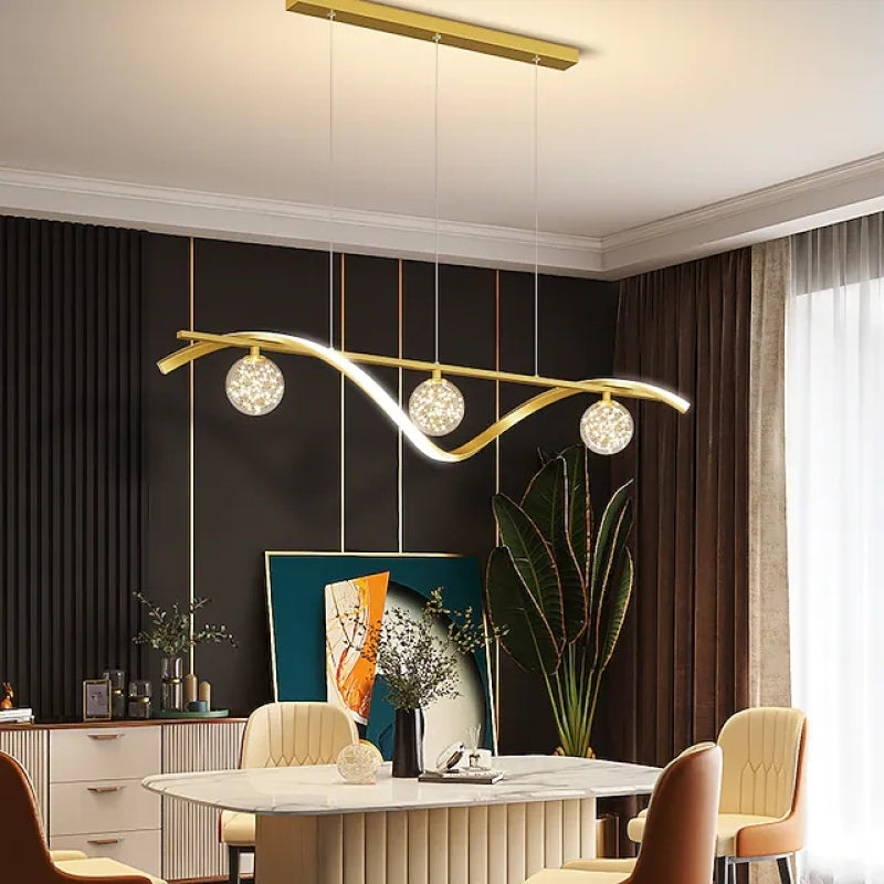 Kristy Pendelleuchte  Glas Modern LED  Metall  Esszimmer Wohnzimmer