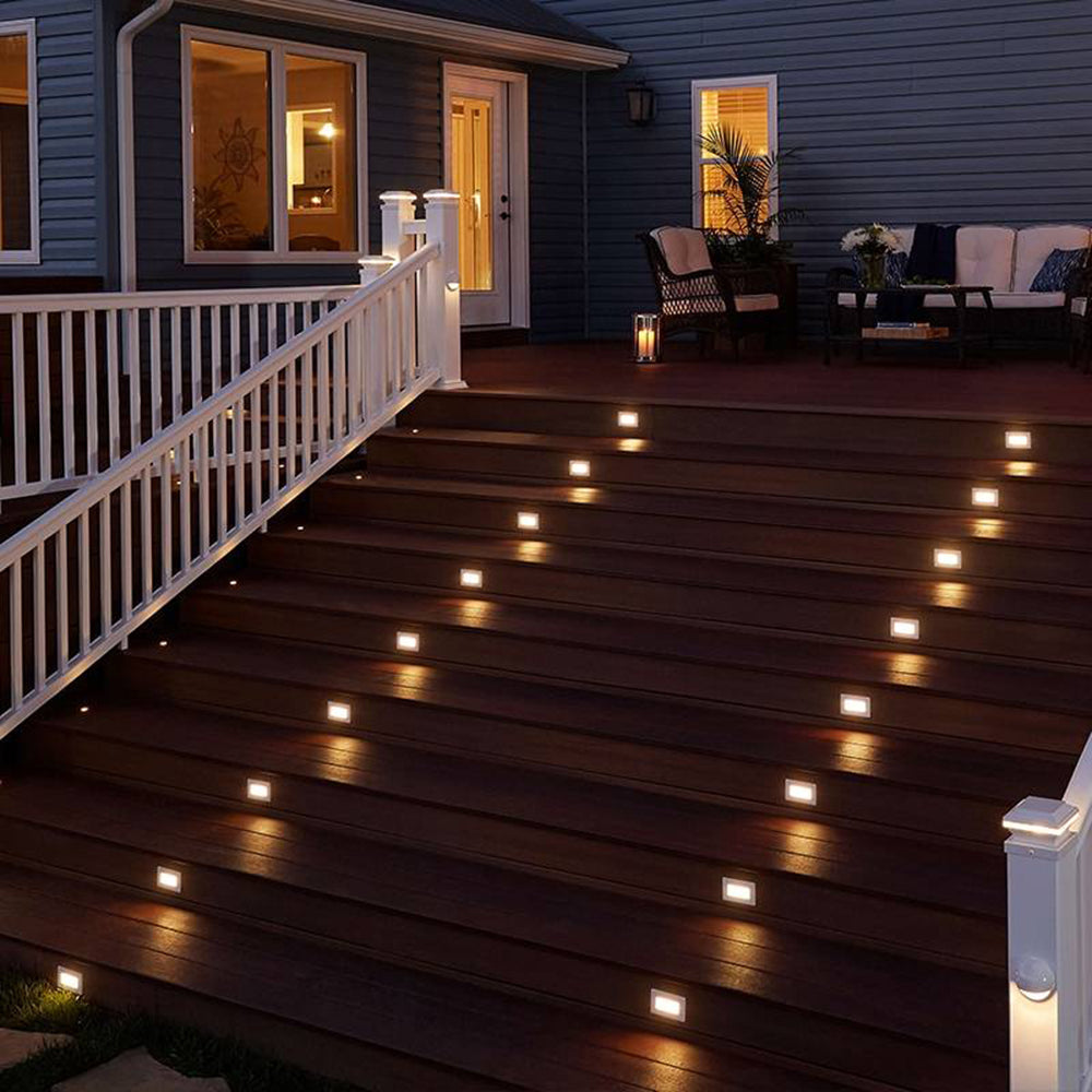 Ray  Außenwandleuchte Rechteck, Grau, Innen/Außen, Metall Modern LED