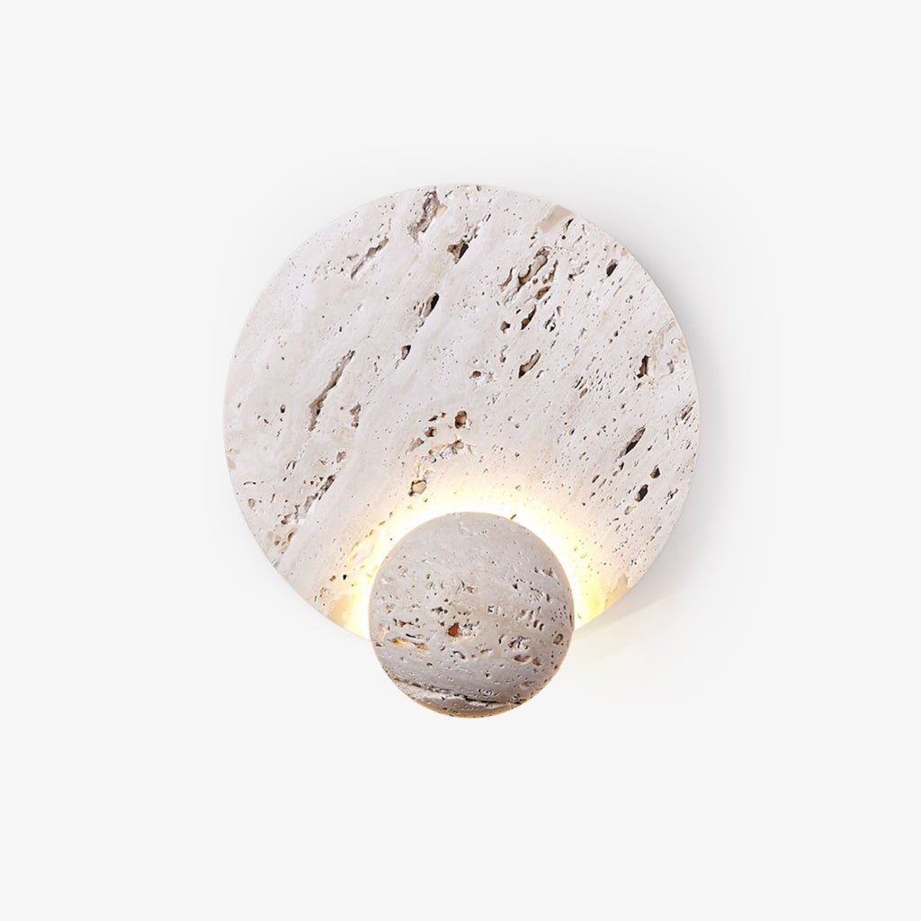 Norivaine Eclipse Travertin-Wandleuchte