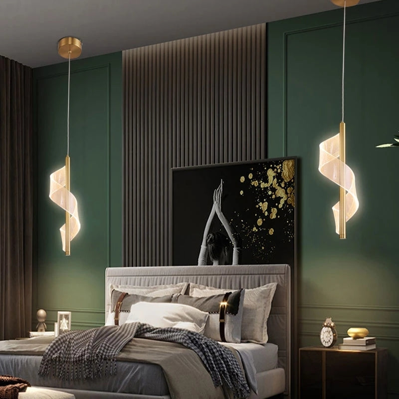 Arisha Vintage LED Pendelleuchte Bogen Schlaf/Esszimmer Metall