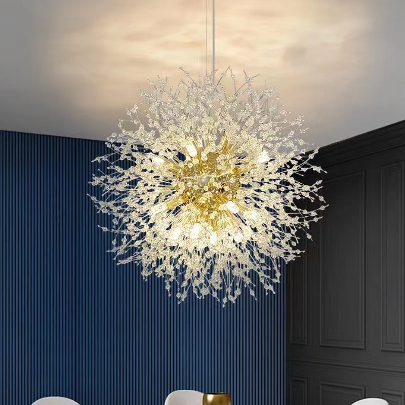 Arisha Modern Löwenzahn Pendelleuchte Golden/Chrom, Esszimmr, Metall