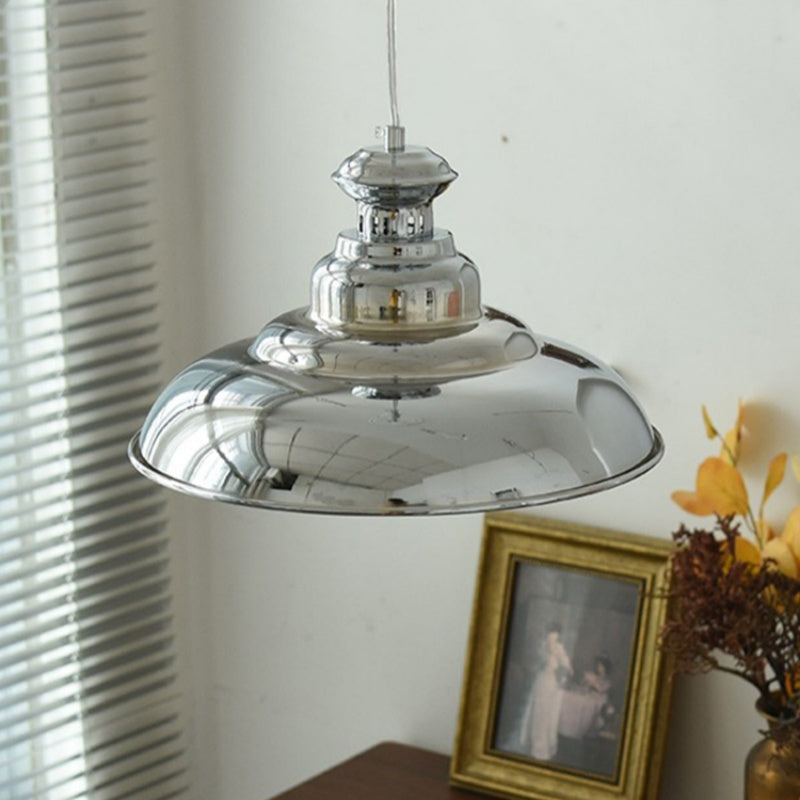 Silva Industrielle LED Pendelleuchte Chrom Metall Wohn/Schlafzimmer