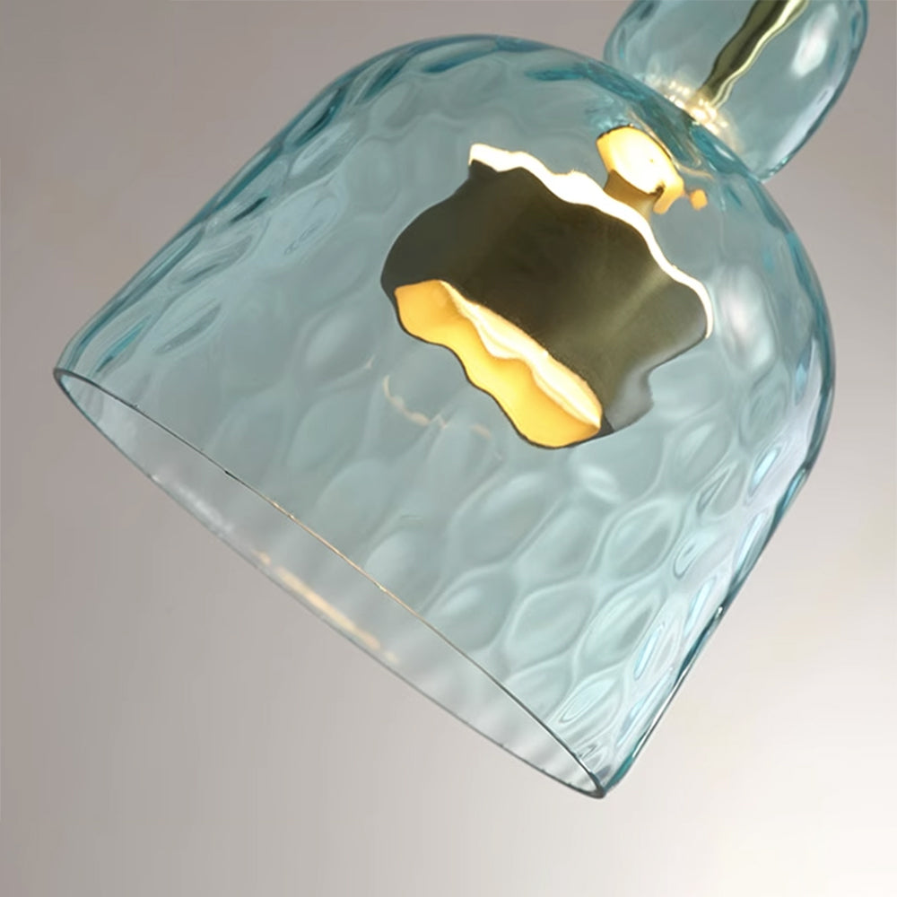 Valentina Modern LED Tasse Glas Pendelleuchte 6 Farben Wohnzimmer