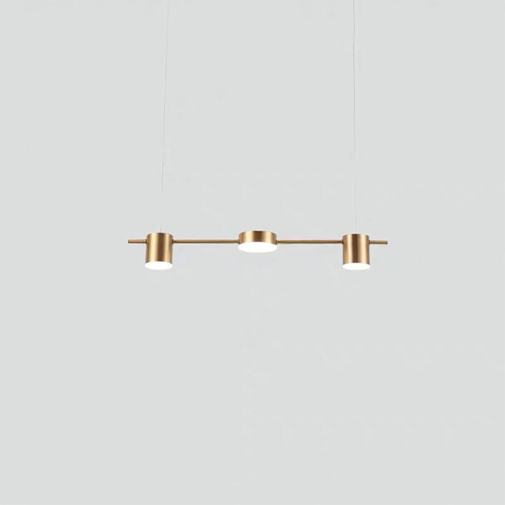 Arisha Minimalistische Multi Metall Pendelleuchte, Schwarz/Gold