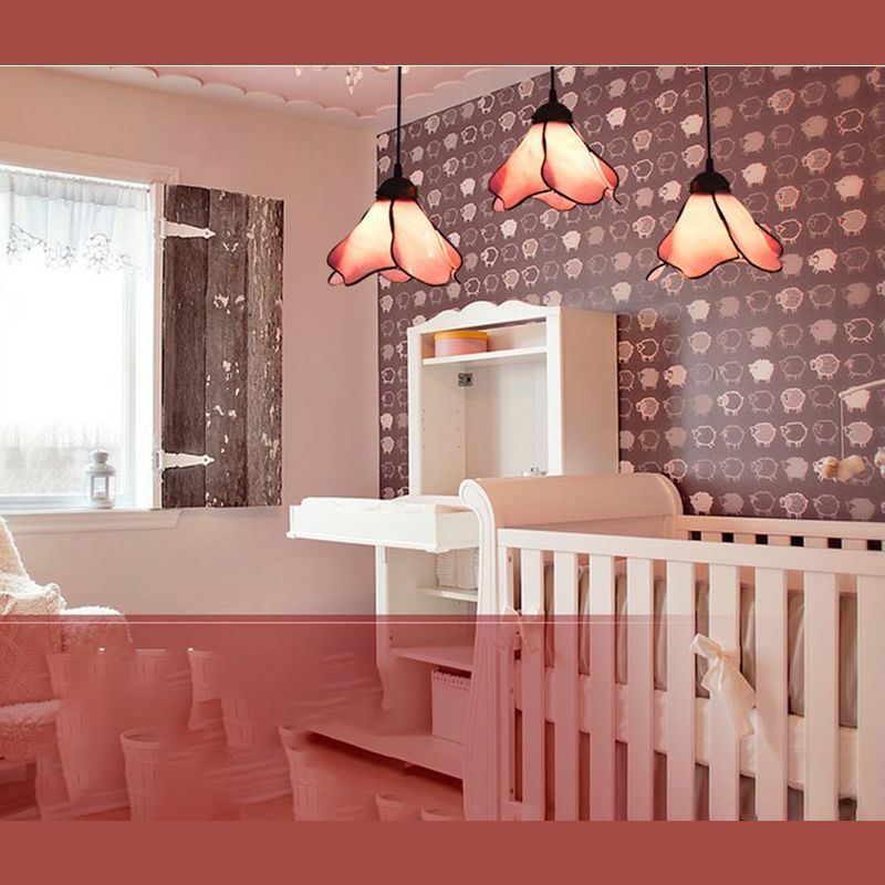 Arisha Modern LED Pendelleuchte Blume Wohnzimmer Schlafzimmer, 2 Farben, Metall Glas