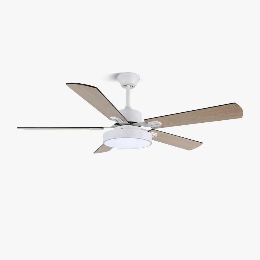 Aerilux Deckenventilator mit Beleuchtung aus Holz im modernen Stil
