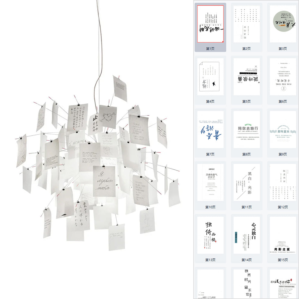 Luninena Kronleuchter Nordic Notes