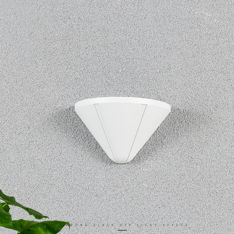 Ray Modern LED Außenwandleuchte Schwarz/Weiß Garten Metall