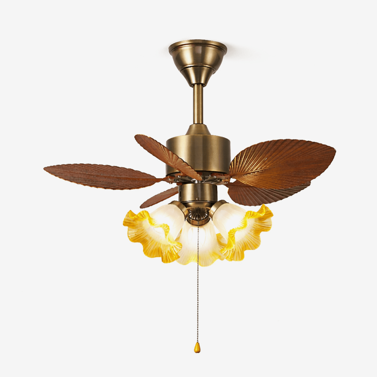 Miranira Vintage Leaf Deckenventilator mit Beleuchtung