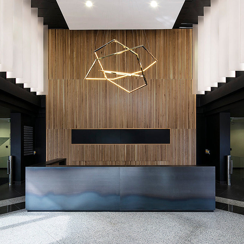 Arisha Modern Design LED Pendelleuchte Gold Wohn/Ess/Schlafzimmer Metall