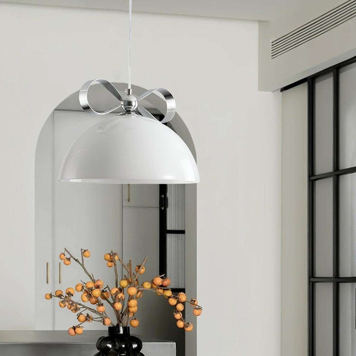 Valentina Vintage Design Metall Glas LED Pendelleuchte Esszimmer