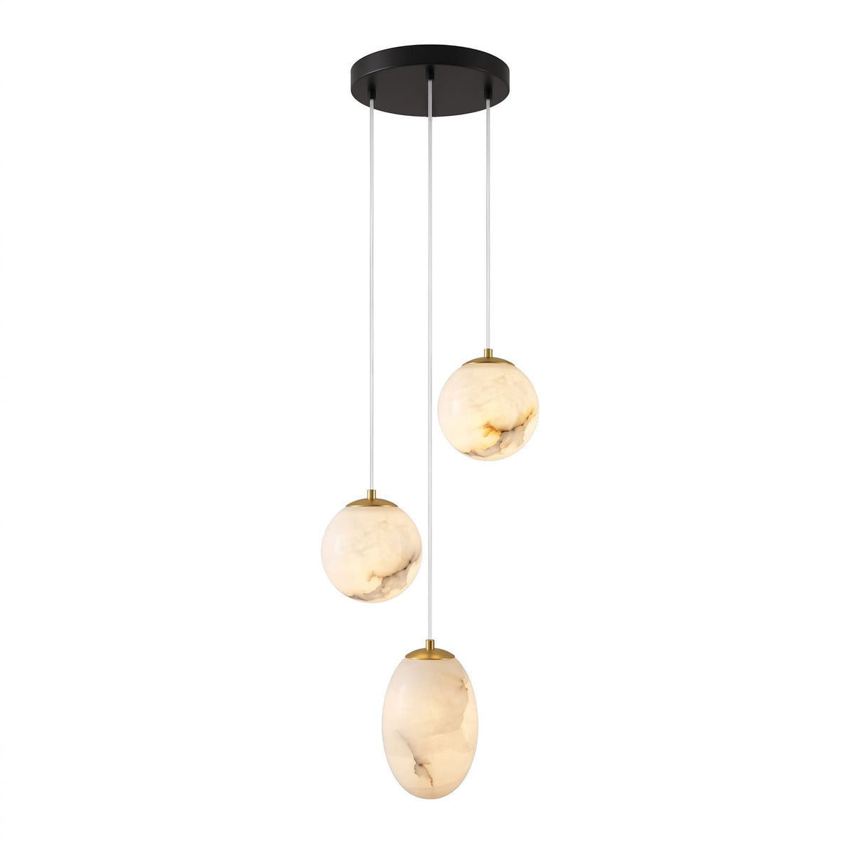 Norik Minimalistische Pendelleuchte aus Alabaster