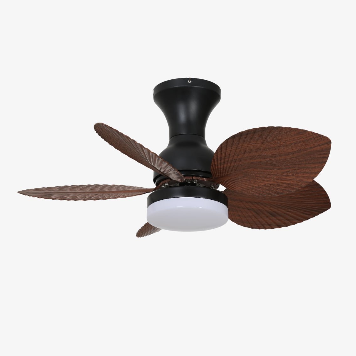 Rinirian Vintage Holz Deckenventilator mit Beleuchtung