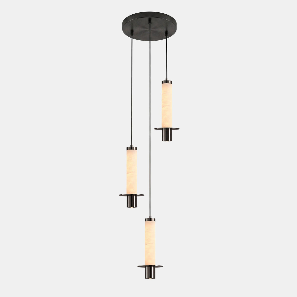 Eirenelia Slim Alabaster Zylindrische Pendelleuchte