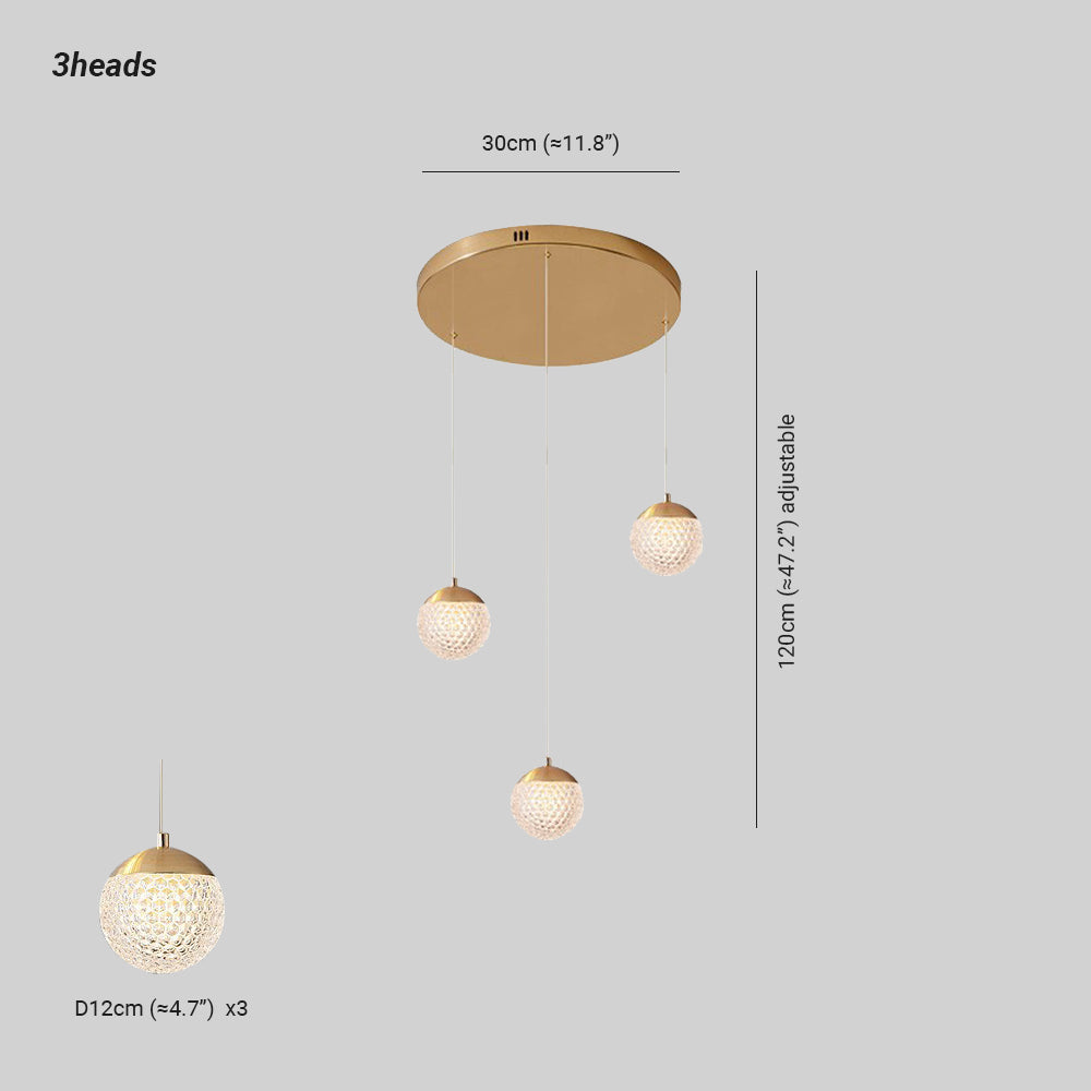 Arisha Design/Modern LED Pendelleuchte Schlafzimmer/Esszimmer Gold
