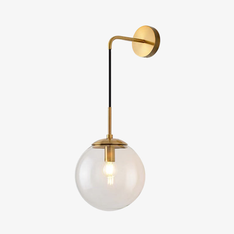 Valentina Modern LED Wandleuchten Innen Schwarz Ess/Wohnzimmer Glas