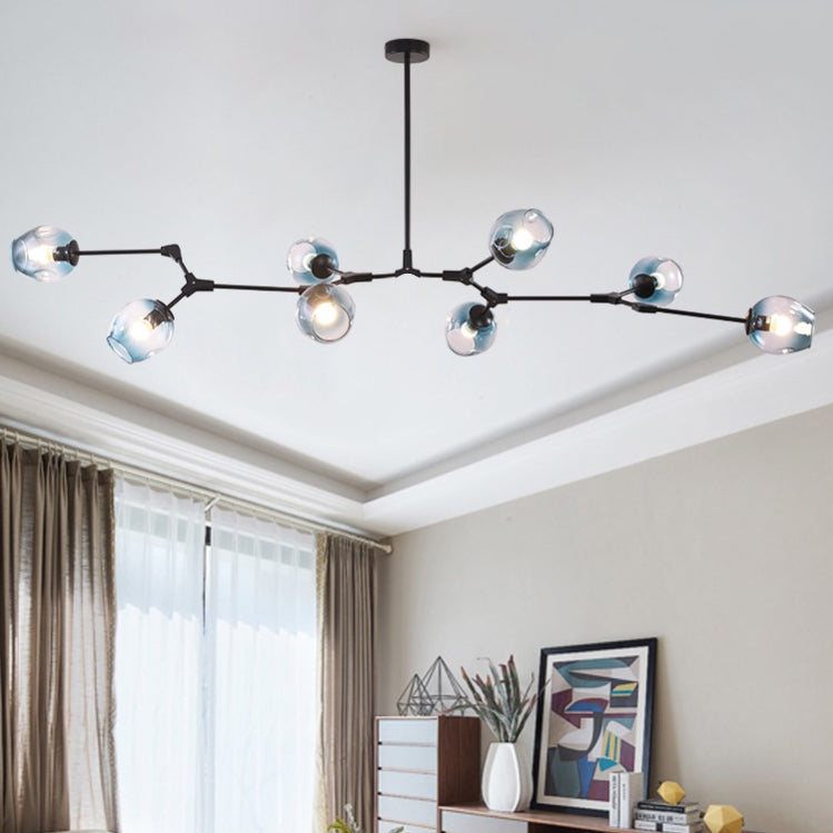 Valentina Pendelleuchte Schwarze/Gold Wohnzimmer/Schlafzimmer Glas