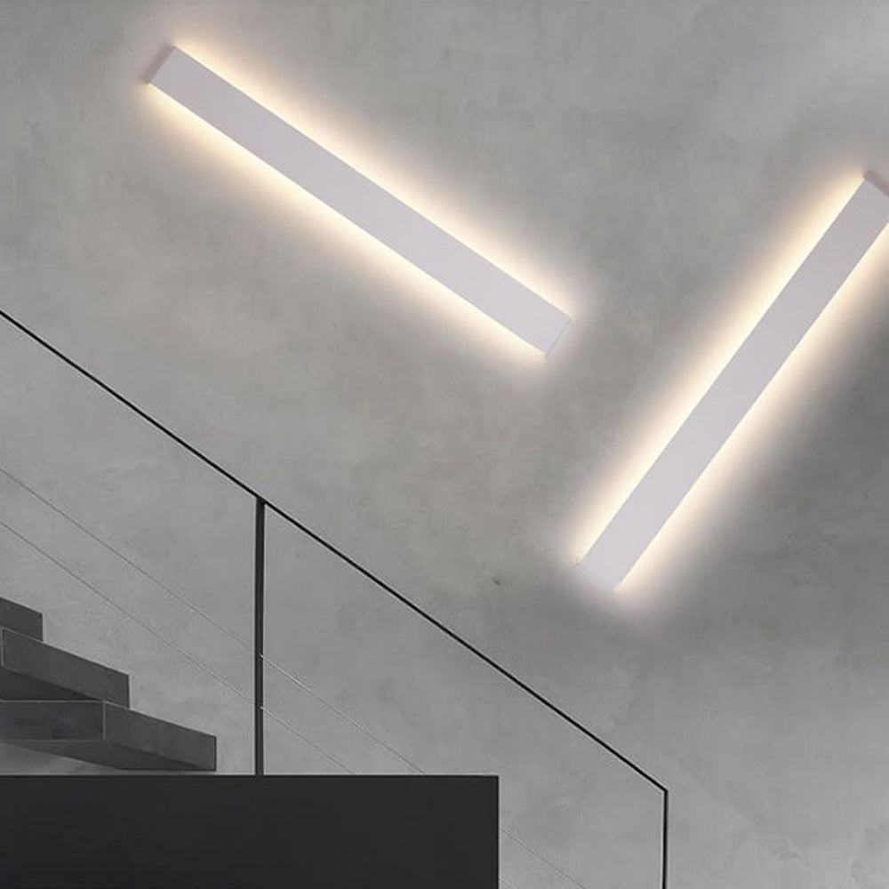 Arisha Modern LED Wandleuchte Innen Rechteckig Schwarz/Weiß/Gold Bade/Wohnzimmer