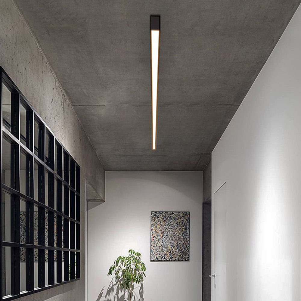Arisha Deckenleuchte Linear  Modern  LED Schwarz Wohnzimmer Metall