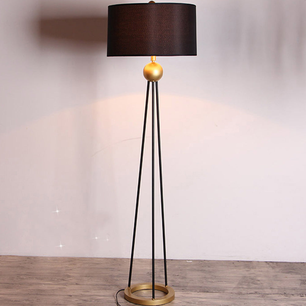Mira Modern LED Stehleuchte Schwarz/Gold Schlafzimmer/Wohnzimmer