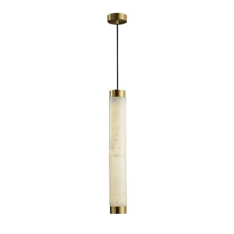 Lira zylindrische Pendelleuchte aus Alabaster