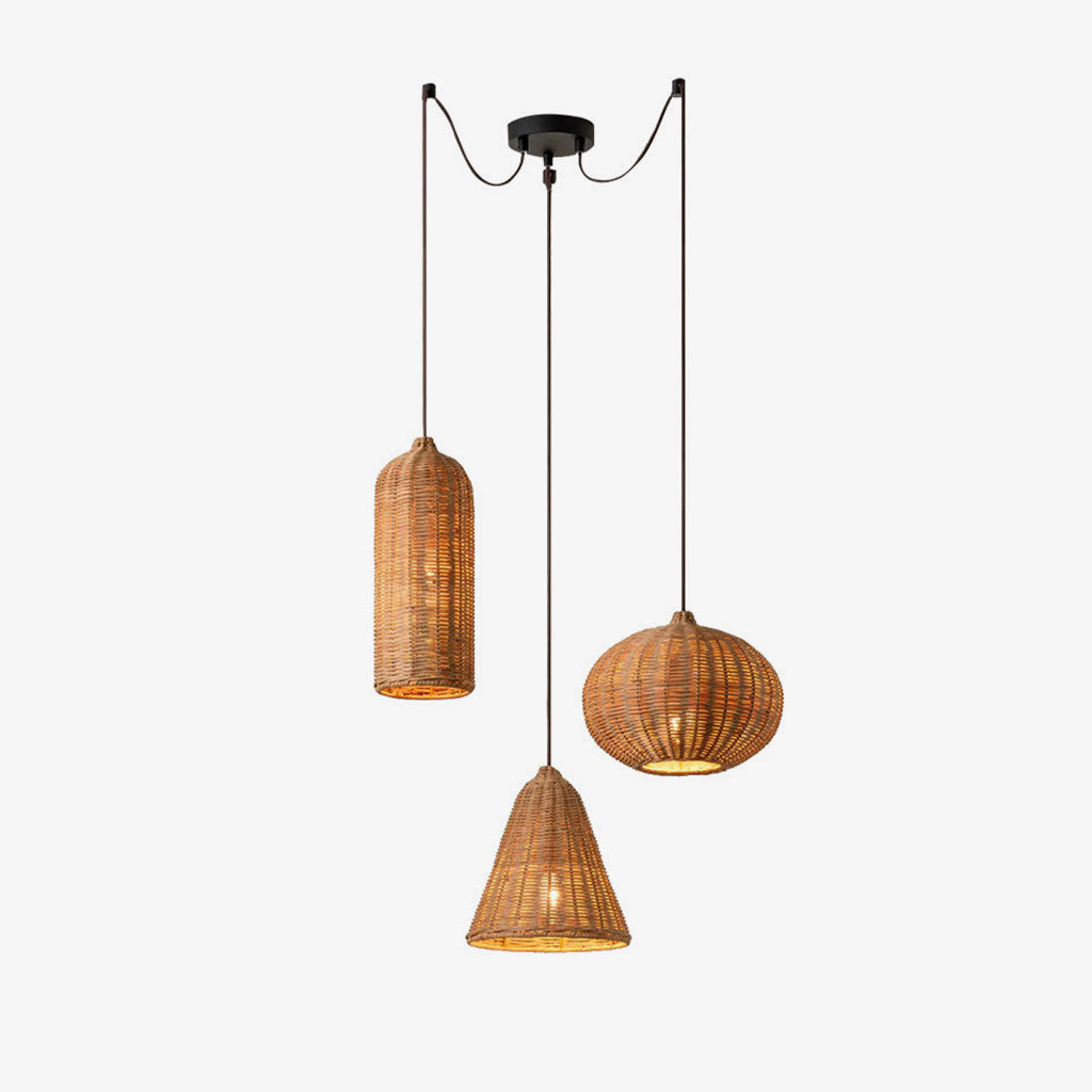 Marleigh Pendelleuchte aus geflochtenem Rattan