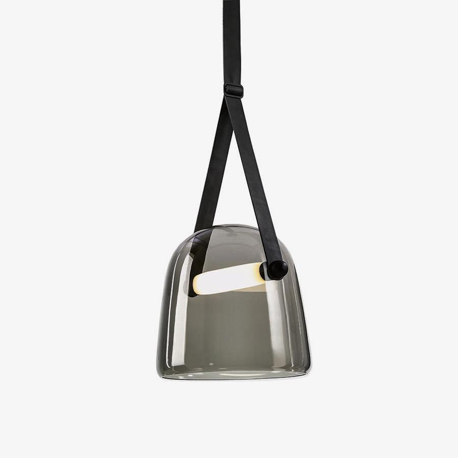 Averisce Pendelleuchte aus Leder im Industrie-Stil